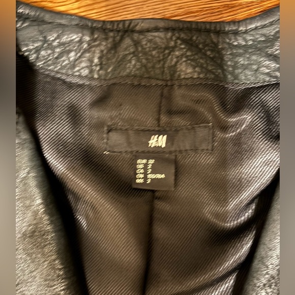 H&M heavy quilted leather jacket - Picture 5 of 6